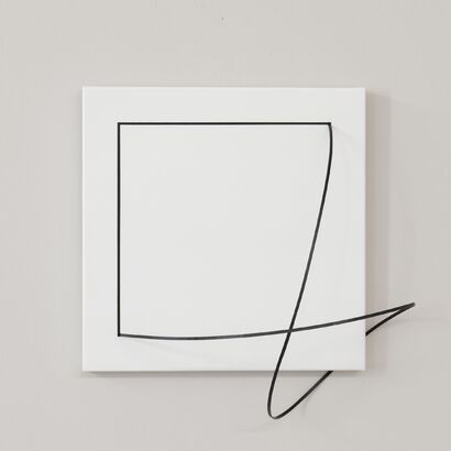 Excesses (distortions, square, both sides) - a Paint Artowrk by Antonella Bergamin